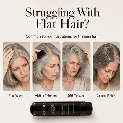 🍑 90ml Instant Volume Hair Spray — Root Lift, Fuller-Looking Hair, Long-Lasting Hold & Fresh Peach Scent ✨