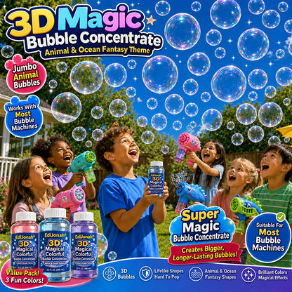 EdiJonah® Super 3D Magic Bubble Concentrate —— Animal & Ocean Fantasy Theme