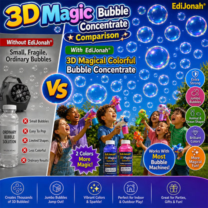 EdiJonah® Super 3D Magic Bubble Concentrate —— Animal & Ocean Fantasy Theme