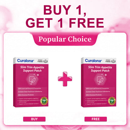 【10-in-1 Botanical Support 🌿】Curalona® Slim Trim Appetite Support Patch (💧 Just Once a Day · 7-Day Supply) ✅ Supports Appetite Regulation, Metabolic Wellness & Daily Energy