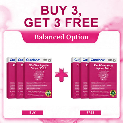 【10-in-1 Botanical Support 🌿】Curalona® Slim Trim Appetite Support Patch (💧 Just Once a Day · 7-Day Supply) ✅ Supports Appetite Regulation, Metabolic Wellness & Daily Energy