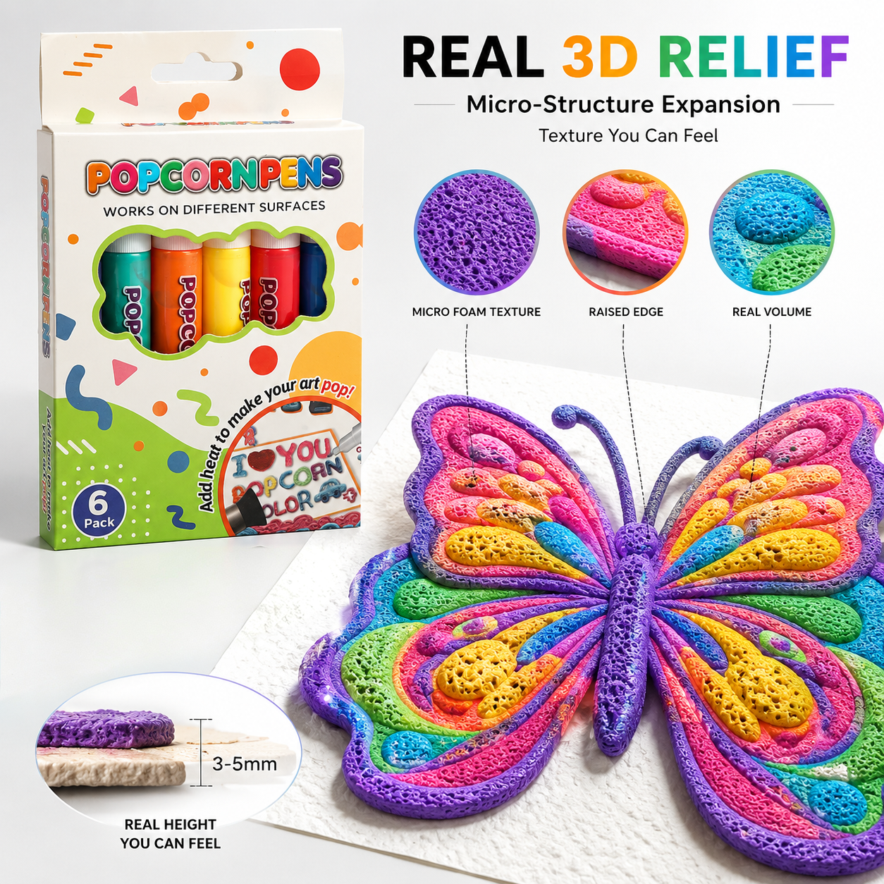 Save 50% by ordering today丨IEY® 3D Relief Art Pen – Turn Flat Drawings Into Touchable 3D Art🪄