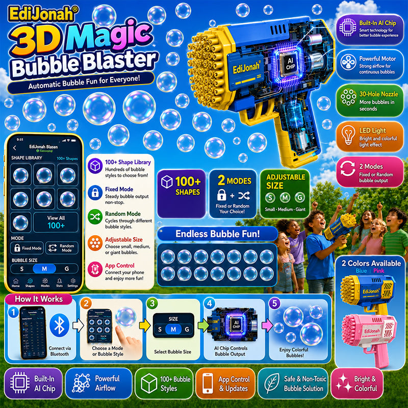 EdiJonah® Super 3D Magic Bubble Concentrate —— Animal & Ocean Fantasy Theme