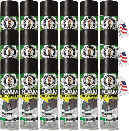 Leak Saver Foam Blaster AC Coil Cleaner Foam Spray | HVAC Coil Cleaner for AC Unit | Professional Deep-Penetrating Formula for Evaporator (No Rinse) & Condenser (Light Rinse)