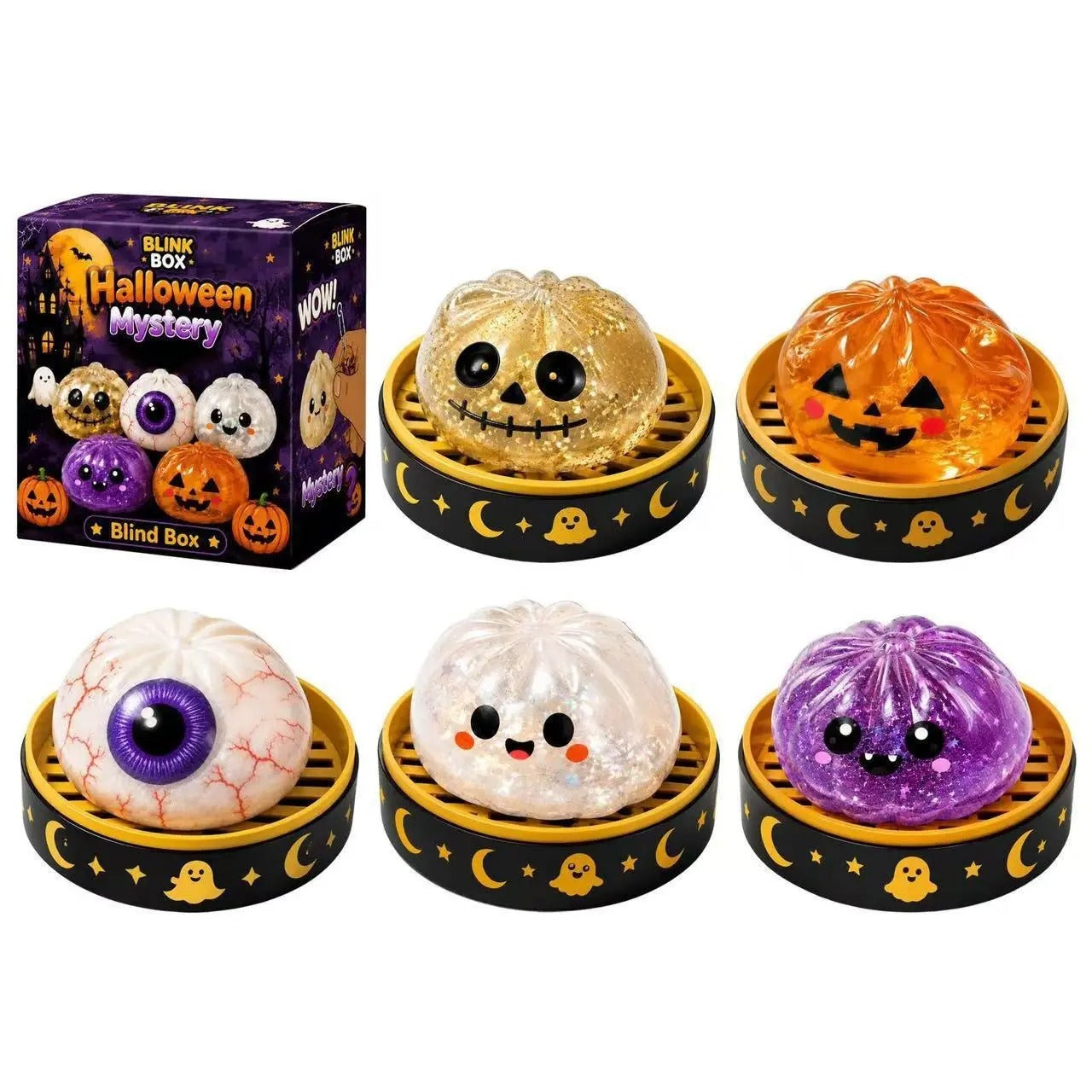 🎃 No Tricks, Just Squishy Treats! 🍬 Your Halloween Favorite Is On The Way 👻 Safe, Soft & Fun For All Ages（⚠️ Non-Candy Gift）
